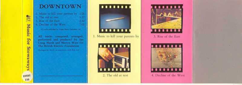 B.E.F. - Music for Stowaways - Cassette cover