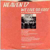 We Live So Fast - Back