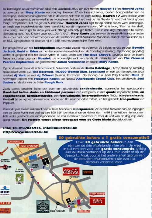 Suikerrock flyer - Back